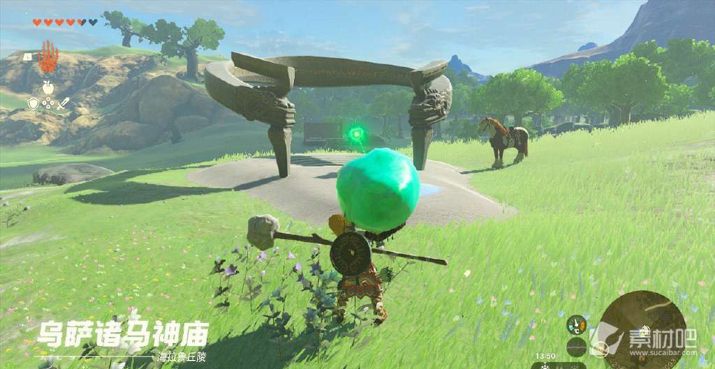 《塞尔达传说王国之泪》乌萨诸马神庙无伤卡位策略