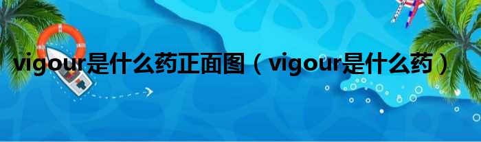 vigour是什么药正面图