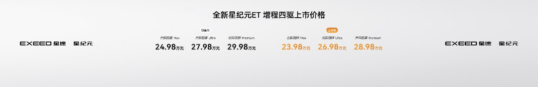 售价23.98-28.98万元  全新星纪元ET增程四驱正式上市