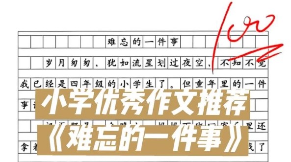 难忘的一件小事作文500字